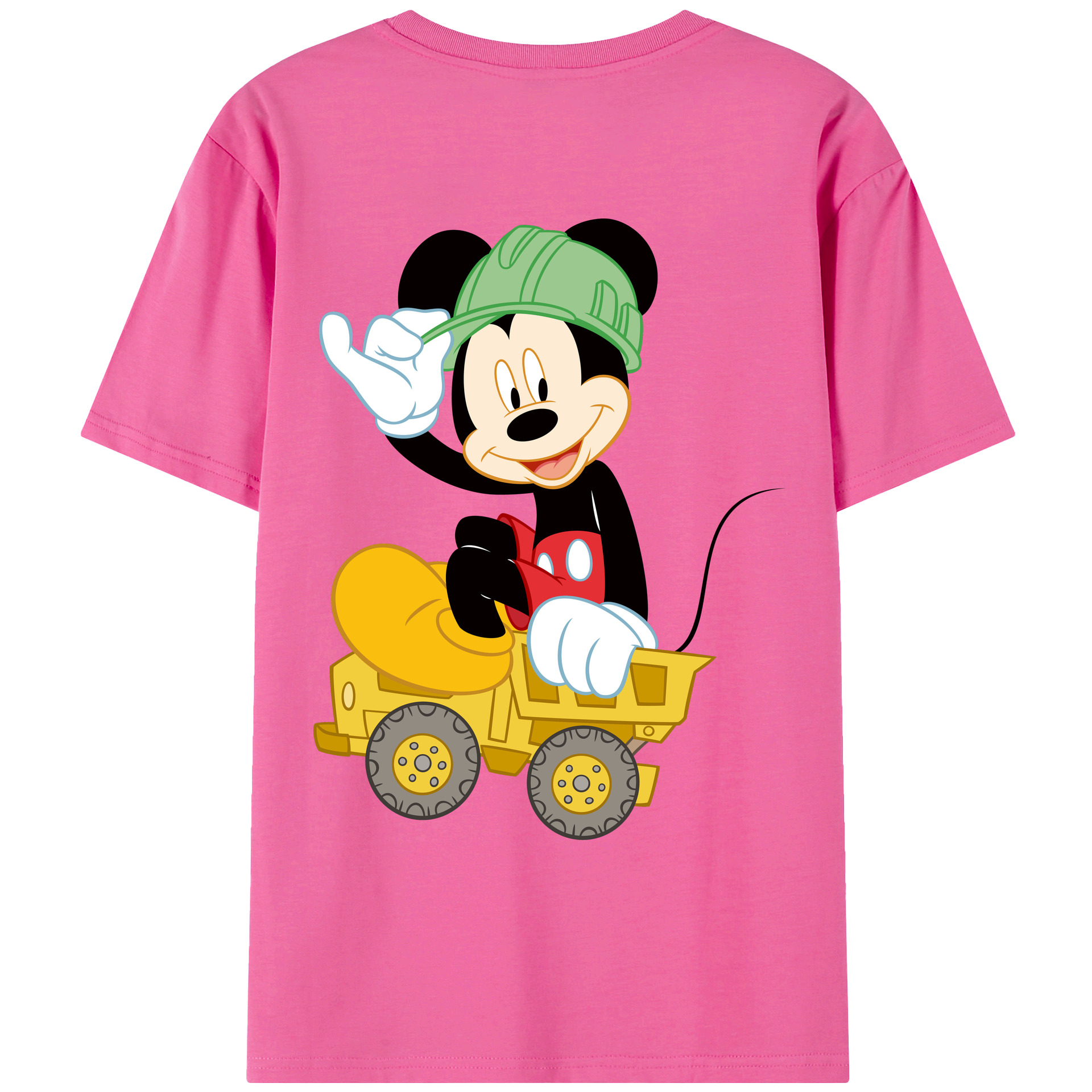 （画像用） ミッキーマウス Mickey Mouse レディース半袖Tシャツ(バックプリント)